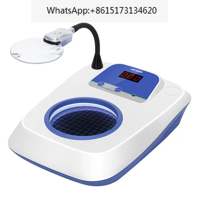 220V Laboratory Digital Display Colony Counter Bacteria Testing Equipment Bacteria Count Detector With 3/6X Magnifier