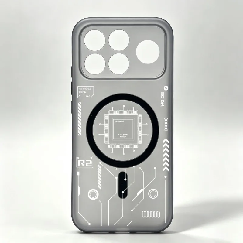 Etui do Poco F9 F8 Ultra Pro, stylowe, magnetyczne, matowe, o wrażeniu skóry, z TPU i silikonu, odporne na wstrząsy, kompatybilne z MagSafe. — zdjęcie produktu 6