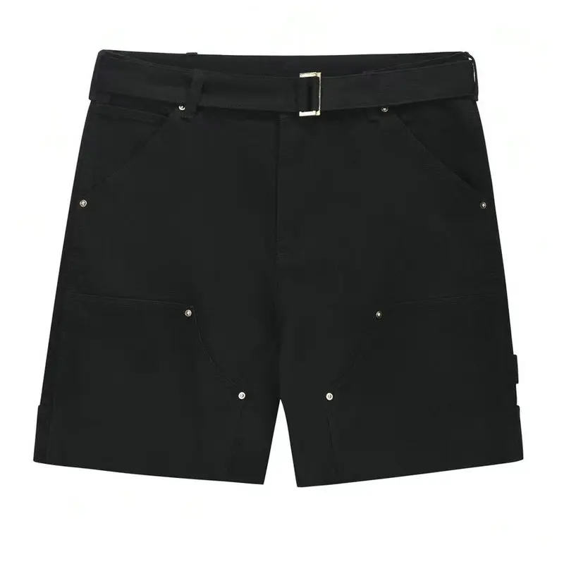 

Thick Canvas Texture Shorts Logging Pants Straight Leg Cotton Men's Summer Casual Comfortable Breathable Fashionable