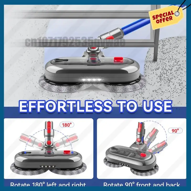 

-A89Z Wet And Dry Electric Mop Head For Dyson V8, V7, V10, V11, V15 - Hard Floor Vacuum Cleaner Replacement Accessories