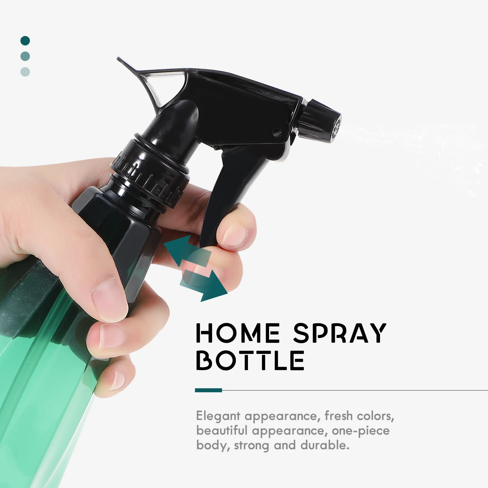 

2Pcs 1L Water Spray Bottle Gardening Watering Spray Easy Trigger Hands Operation Fresh Color Design Lawn Care