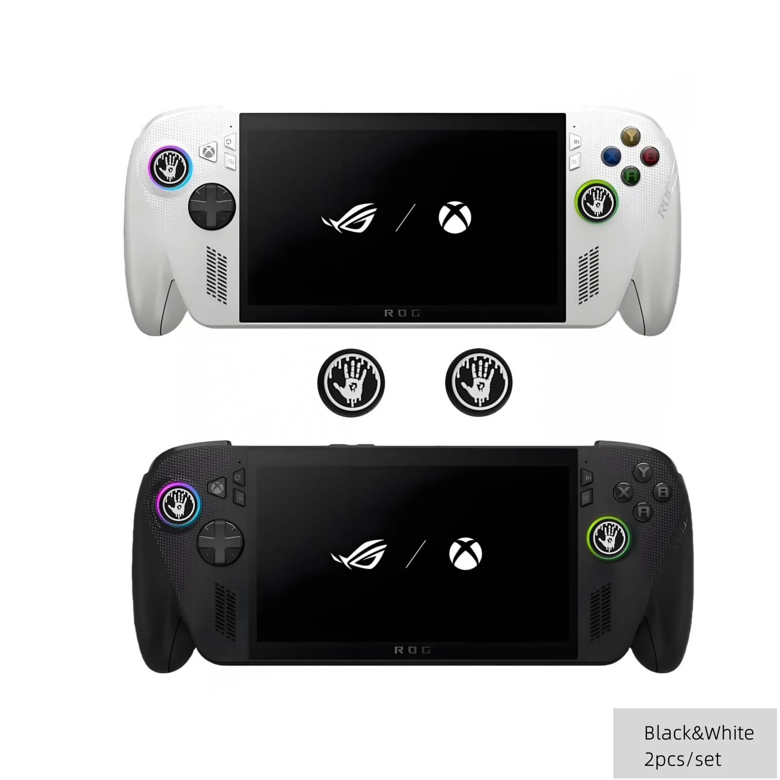 2PCS Thumb Grip Caps for Rog Ally Anti-Slip Joystick Cover Set Silicone Thumbstick Caps for ROG Xbox Ally X/Xbox SeriesX/S