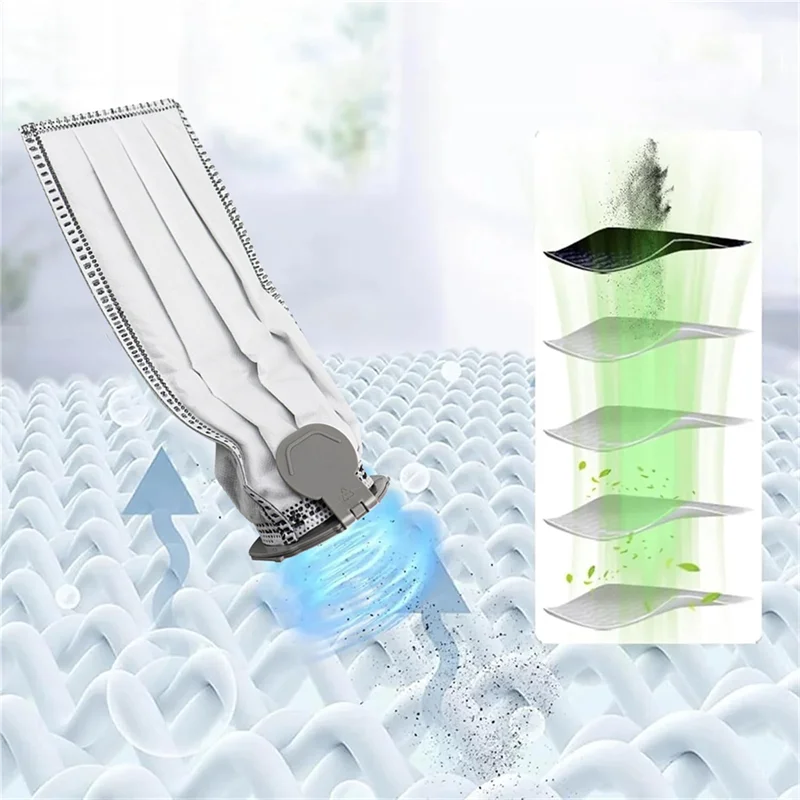 ABRW-12PCS Sacchetti per la polvere usa e getta e kit di fragranze per Vorwerk Kobold VK7 FP7 Accessori per aspirapolvere Parti di ricambio