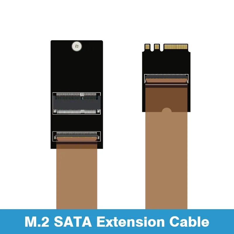 30CM M.2 Network Card Soft Extension Cable A.E.Key A+E Interface Motherboard M.2 NIC Extension NGFF FFC Flexible Extension Cable