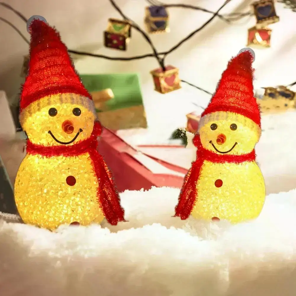 

D2 Outdoor Solar Lamp Christmas Snowman Ground Lights Solar Charge Indoor Villa Lawn Garden Decorative Lamp Atmosphere Led Light