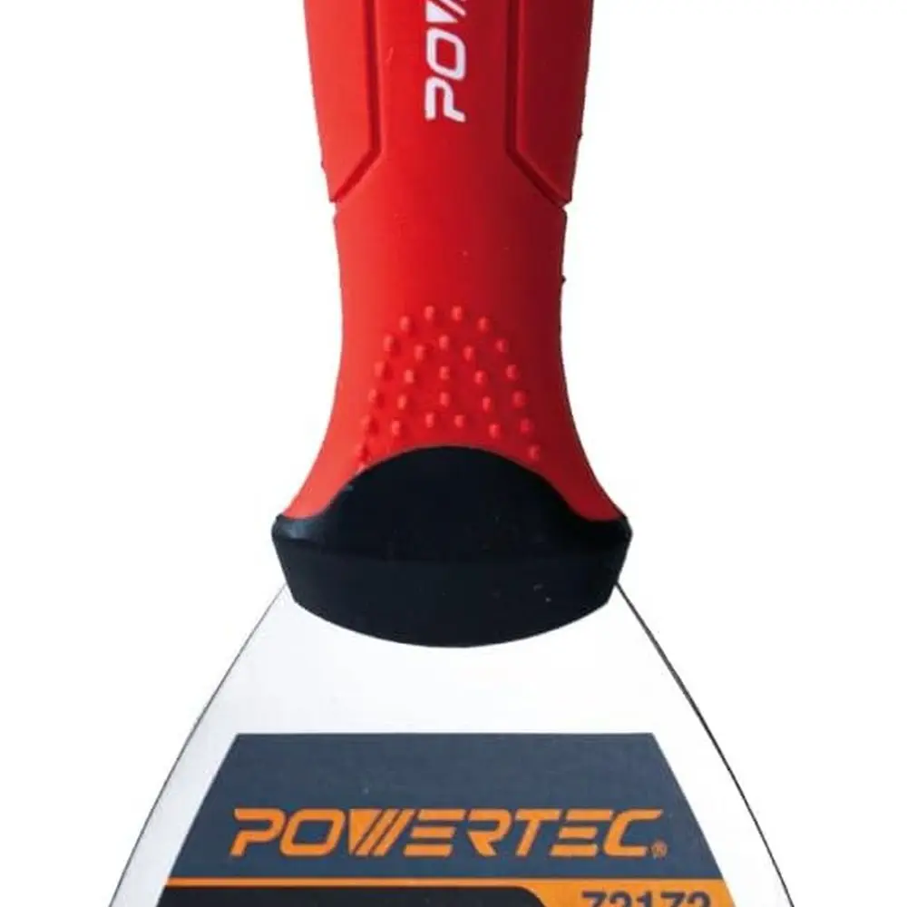 

4-дюймовый нож для гипсокартона из нержавеющей стали — гибкое лезвие, мягкая ручка, для заплаты, клейки, соскабливания (72172)