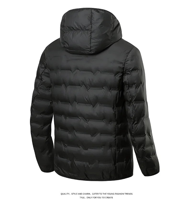 Lightweight Men Winter Down Duck Jacket Hooded Padded Coat Male Graphene Warm Fishing Autumn Puffer Designer Feather Parka Grey