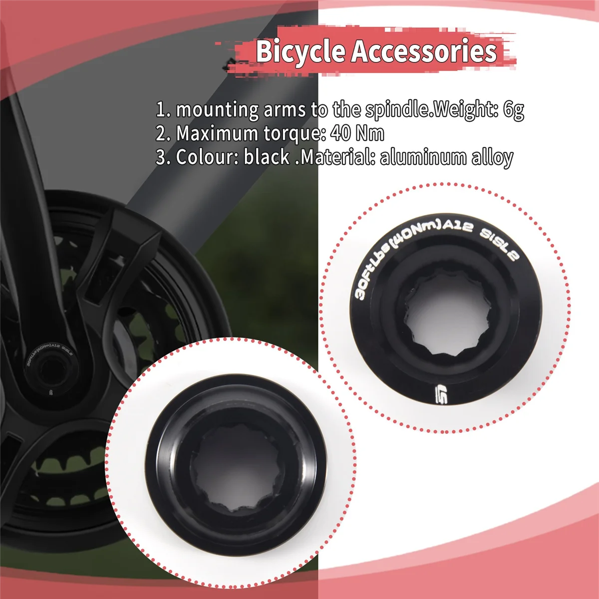 Per Kit bullone motore Cannondale Hollowgram SiSL2-nero-KP251/BLK