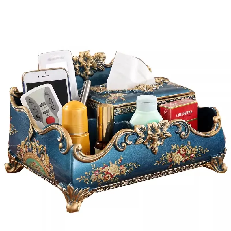 European Multifunctional Resin Storage Tissue Box