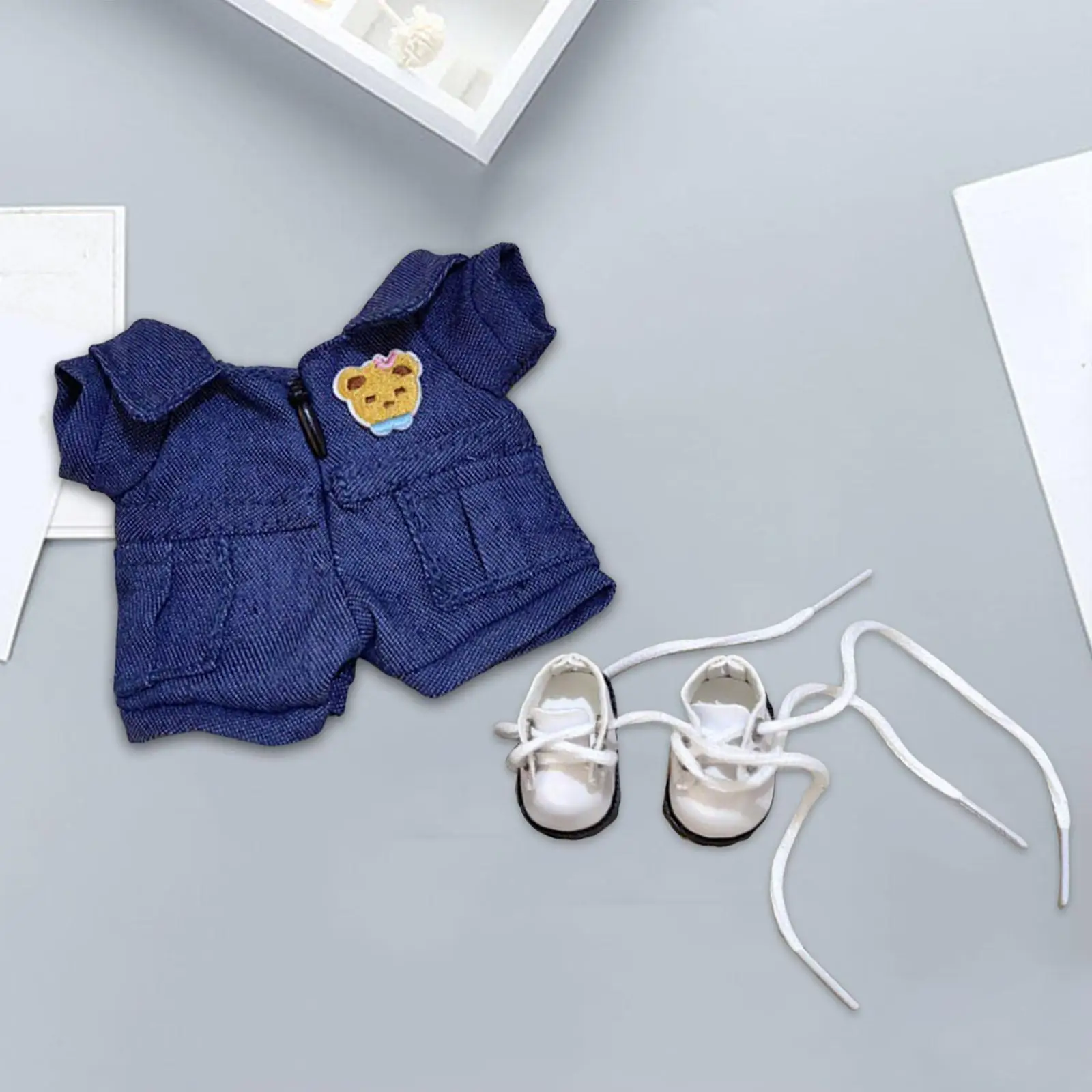 

Doll Jumpsuit Costume Plush Doll Accessories Girls Decoration Comfortable Cute Stylish Clothing Costumes for 5.91inch Doll