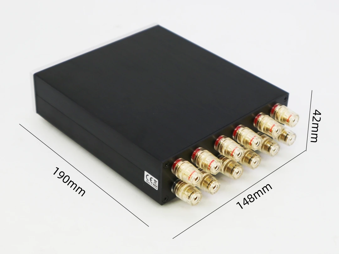 (2-IN-1-OUT)2 اختر 1 مضخم صوت منزلي / صندوق محول مكبر صوت ستيريو مقسم محدد A/B