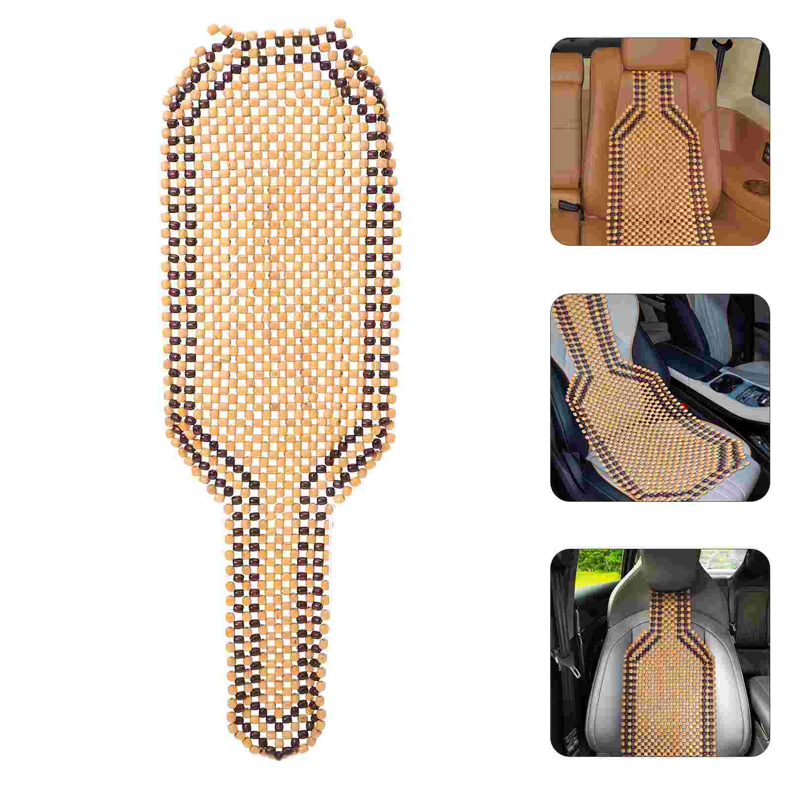 

Seat Cushion Covers Vehicle Fur Car Seats Capes for Cars Summer Pad Mat Wood Beaded