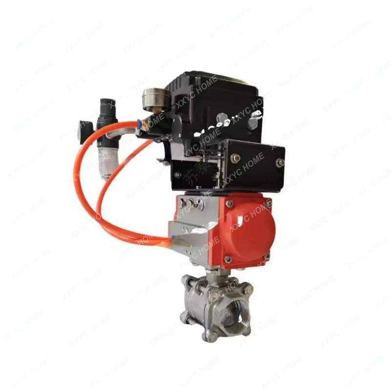 Pneumatic Control Valve Heavy-duty Two/three Piece with Manual Device, High Temperature Resistant, Cut Off, Explosion-proof