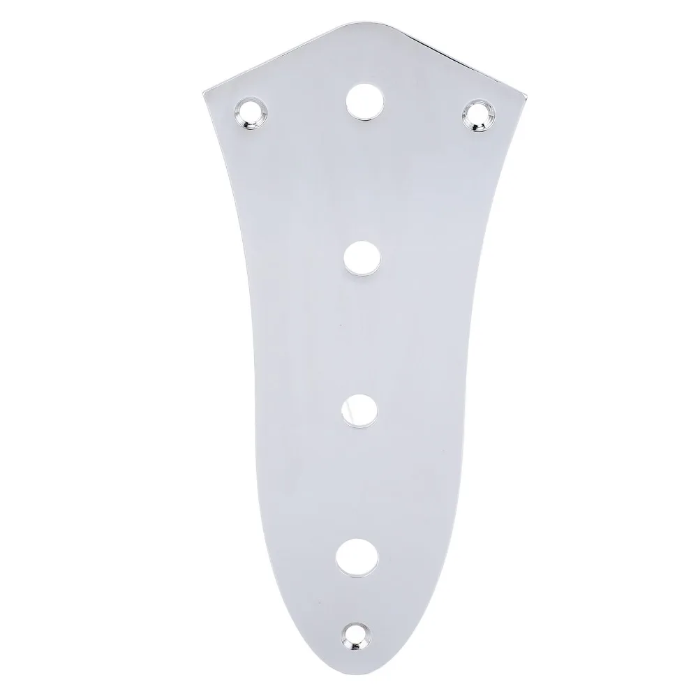 4 Hole For For Jazz Bass Control Plate Silver Metal Bass Control Plate Electric Guitar Control Plate For Electric Bass