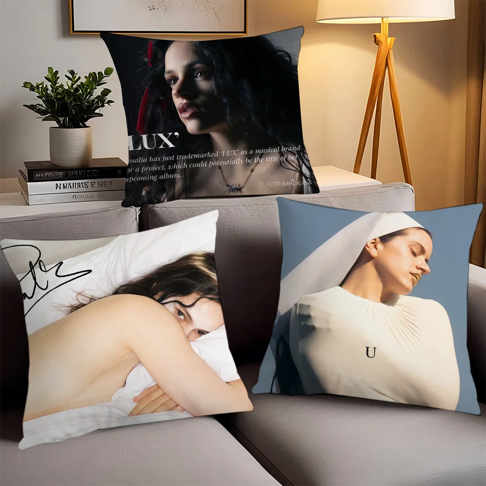 Spanish singer R-Rosalia L-Lux  Pillow Case Office Cushions Suitable For Sofa Car Bedroom Decorative Cushion Cover