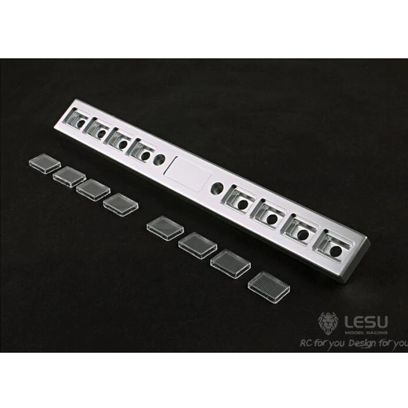 LESU Metal Rear Bumper For Tamiyay King RC 1/14 Tractor Truck Car Diy Outdoor Toys TH02308