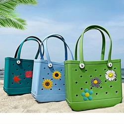 Bogg Bag Decoration Flower Collection Decorative Beach Tote Bag Insert Decoration Beach Bag Accessories Bag Decoration