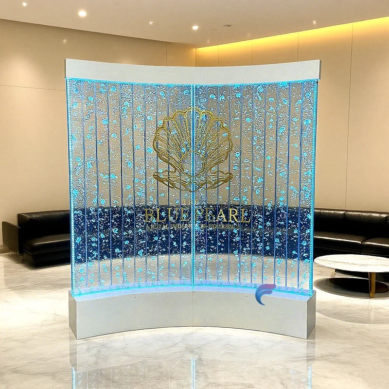 custom.Bubble Wall With Changeable Colors Led Light Indoor Fountain Feature Wall Bubble Panel