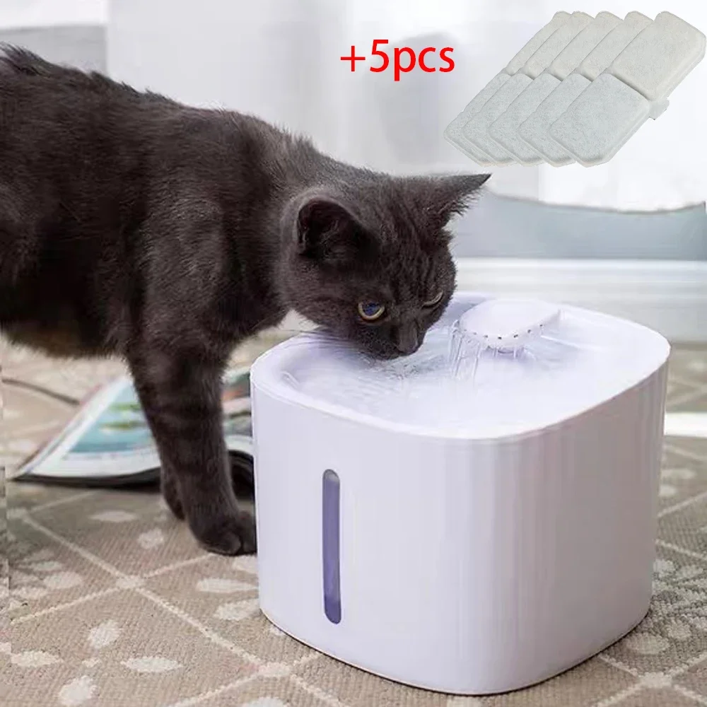 USB Automatic Cat Water Fountain Dog Water Dispenser Pet Water Dispenser Filter Drinker Auto Feeder For Dog Cat Accessories 3L