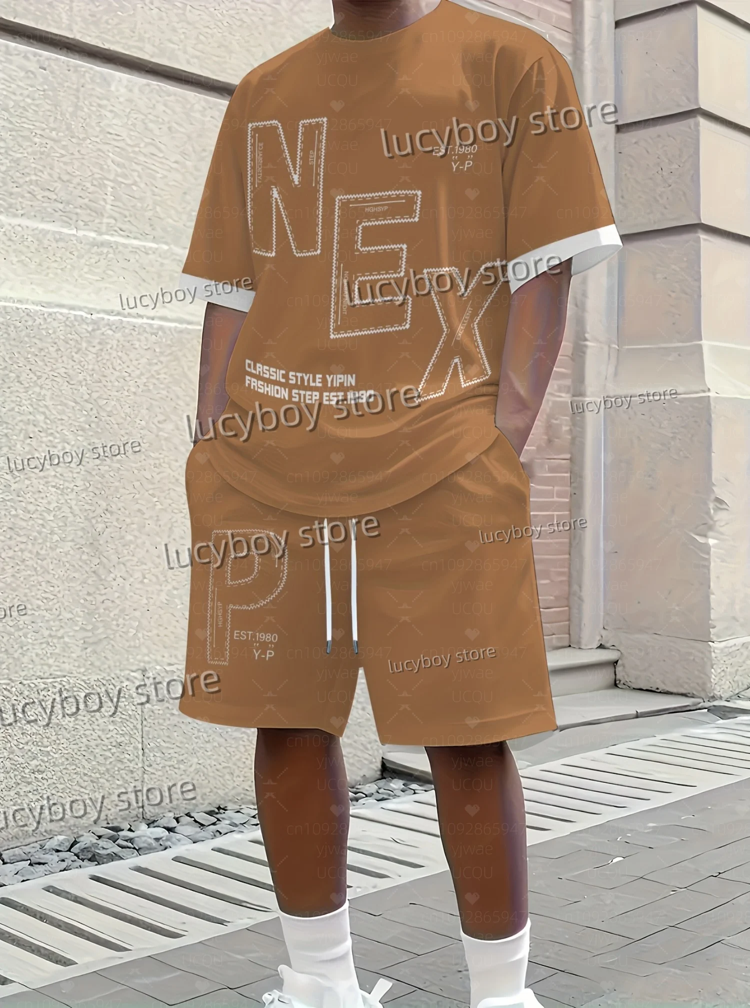 

Summer Men 3D Print graphic t shirts Set Short Sleeve T-Shirt Shorts Set Adult Sport Jogging Plus Size Tracksuit 2 Piece Set