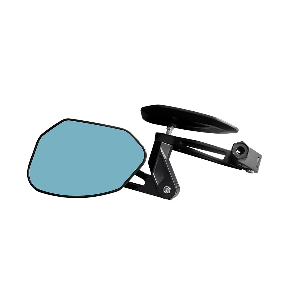 Black Wide Angle Motorcycle Mirrors  Side Universal Motorcycle Mirrors