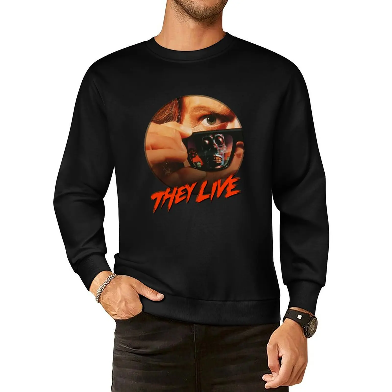 

They Live Pullover Hoodie men's winter sweater aesthetic clothing new sweatshirts