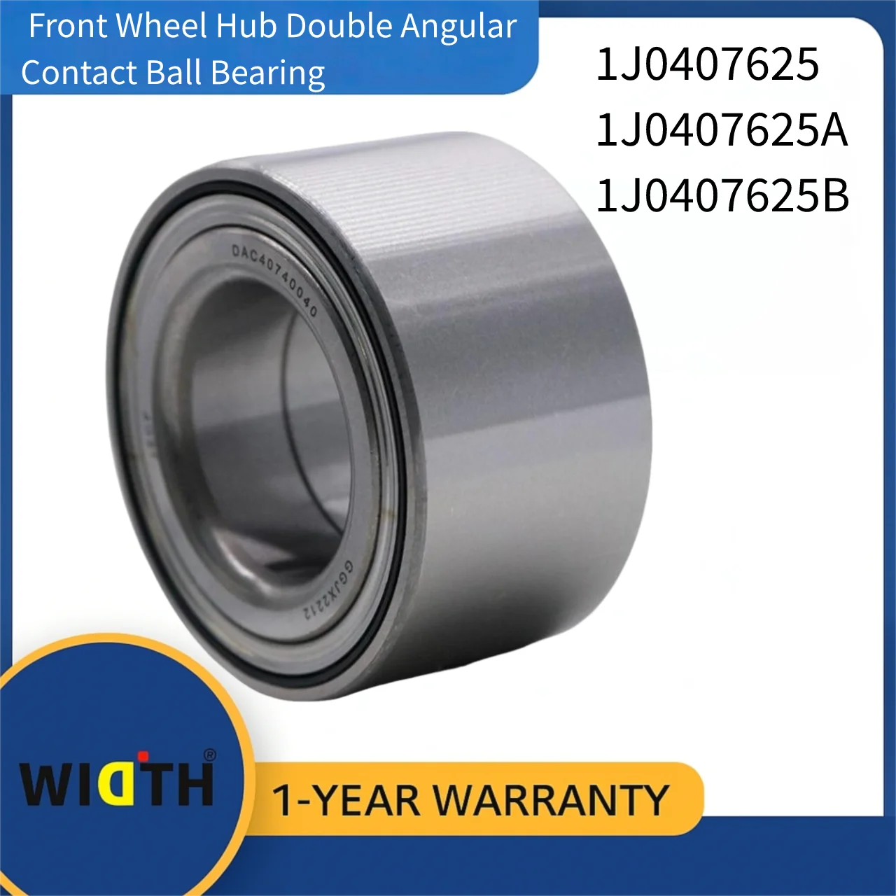 

Подшипник ступицы переднего колеса 1J0407625 1J0407625A 1J0407625B, радиально-упорный шарикоподшипник для VW Beetle Bora Audi TT Skoda 1999-2010