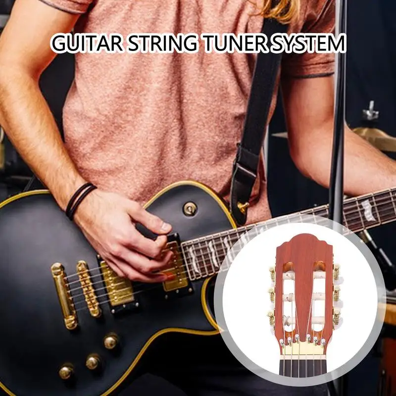 Classical Guitar Tuner Classical Guitar Tuning Keys Pegs Guitar String Tuning Machine Metal Guitar Accessories For 39 Inch