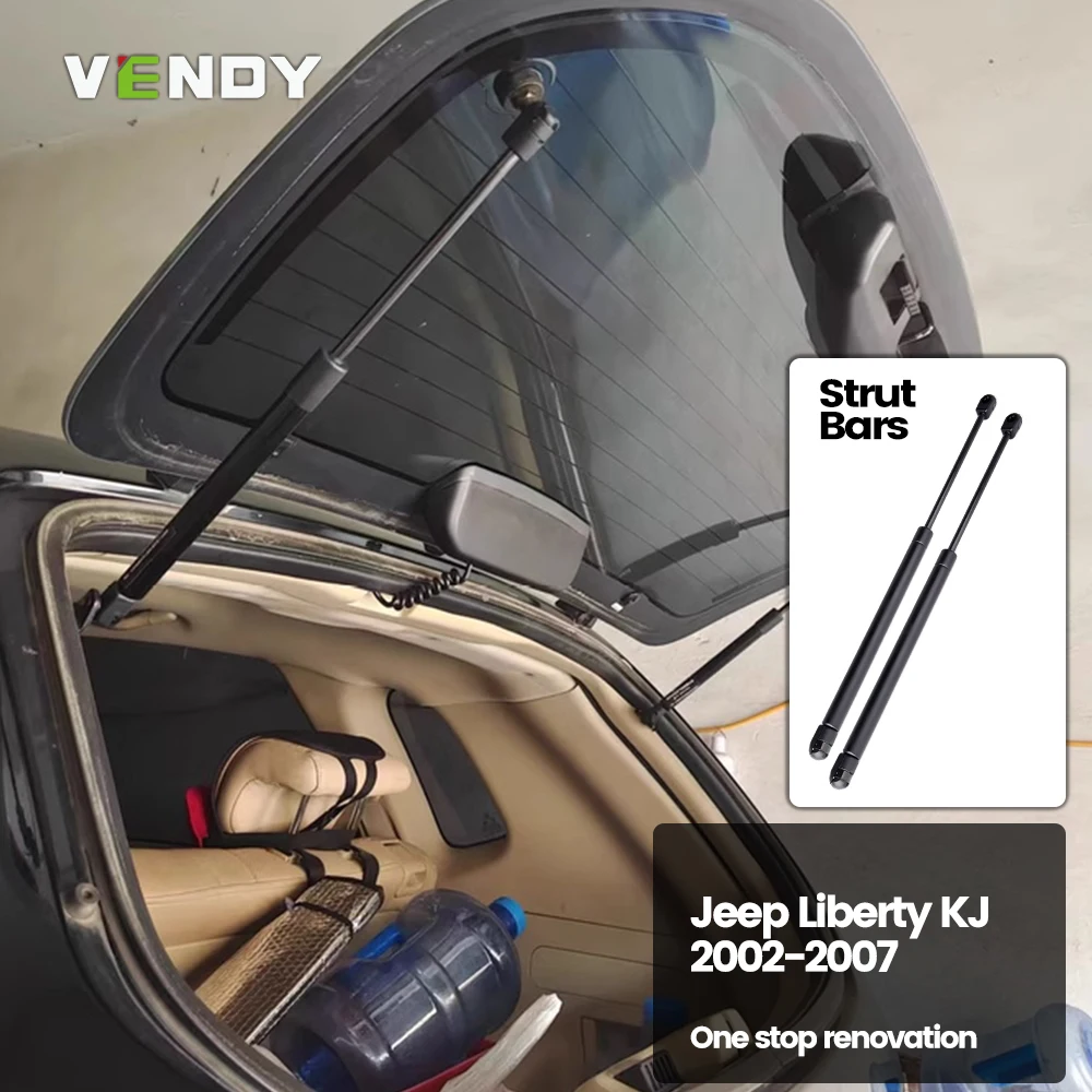 

2 шт., стойка задней двери багажника для Jeep Liberty 2002-2007, опорные планки для подъема багажника, автомобильные газовые демпферы заднего стекла, стержень 55360171 АА