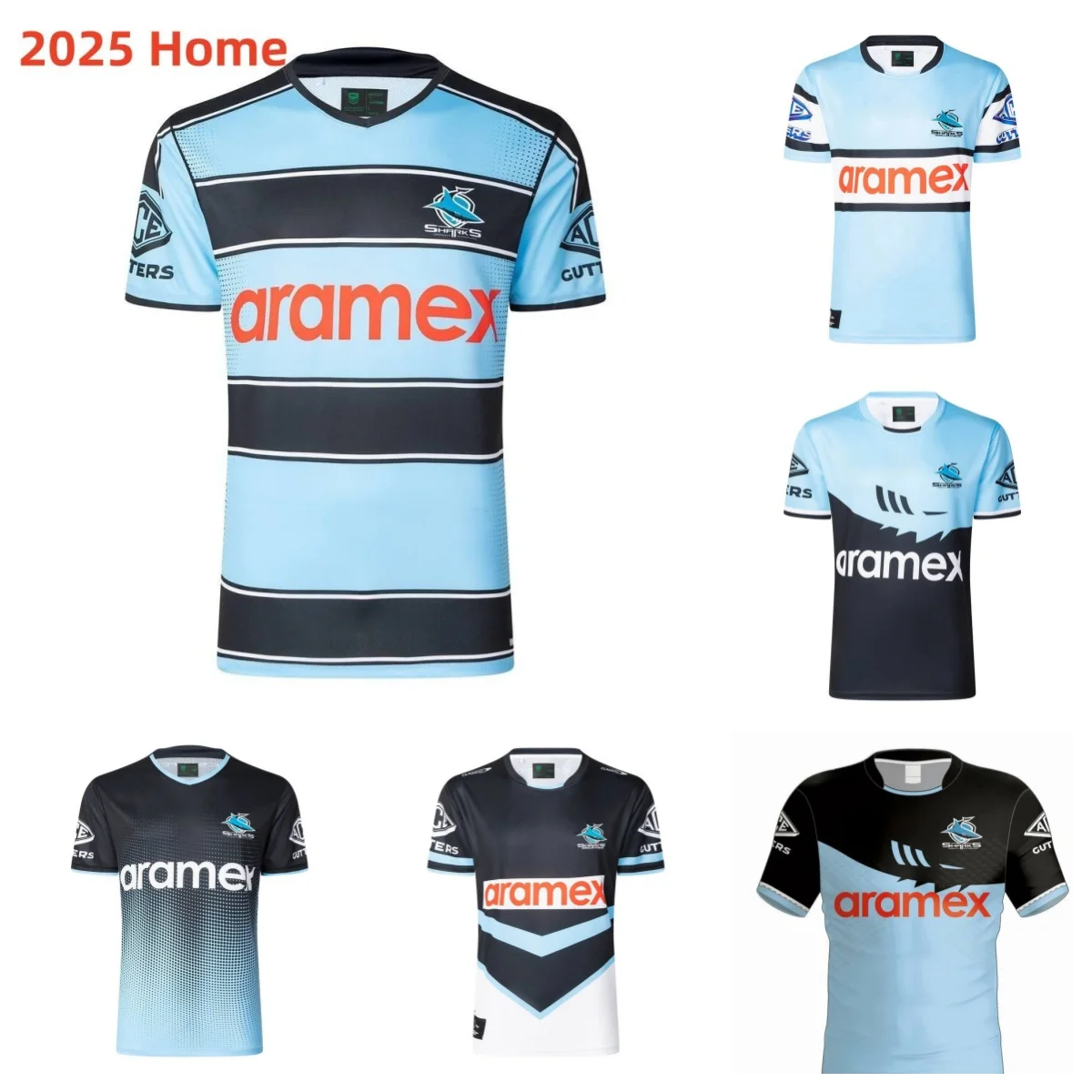 

Sharks 2025 Home & Away Jersey/Training Shorts Sharks 2025 Polo Shirt-high quality