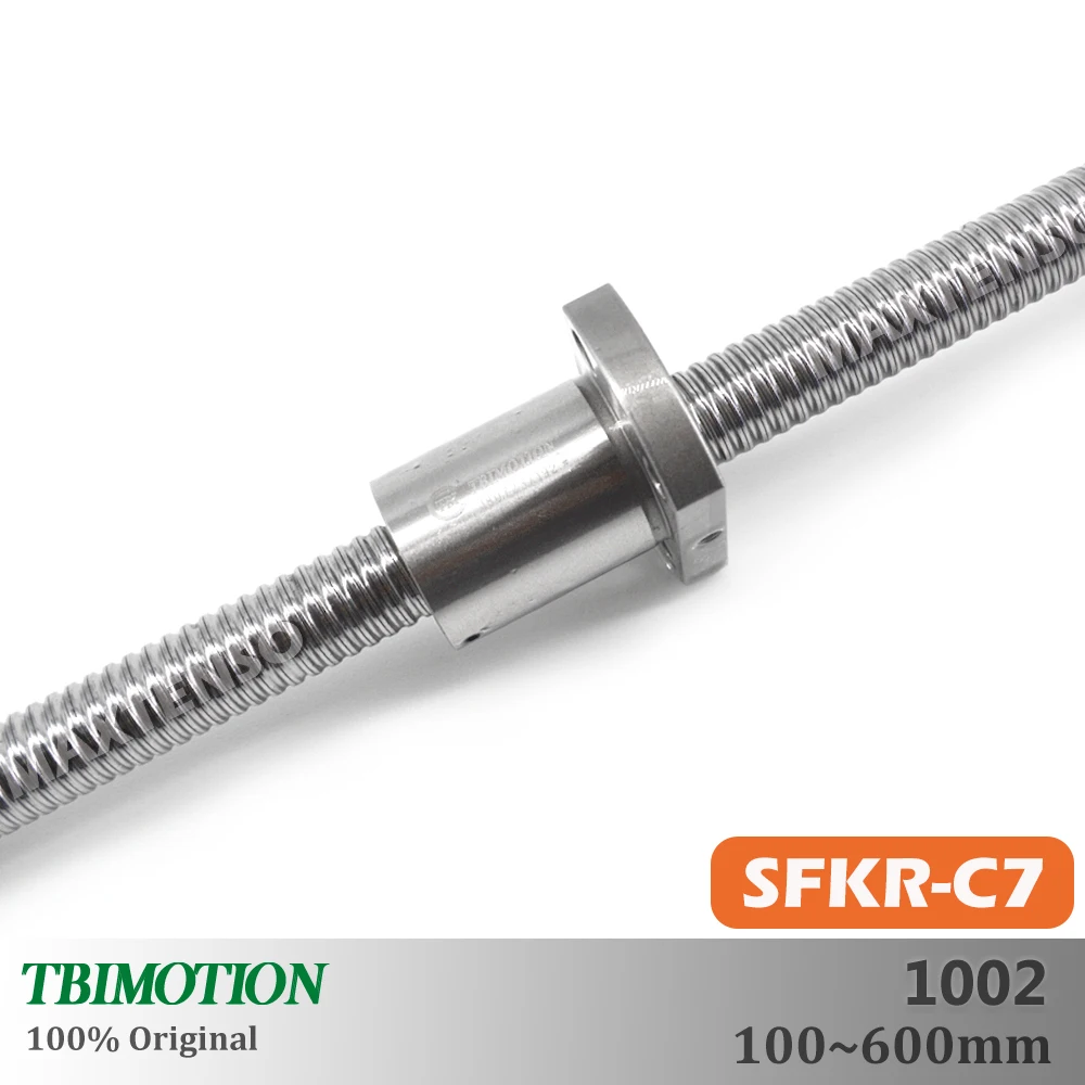 TBI Motion SFKR1002 C7 Ball Screw R10 Lead 2mm High Precision Mini Ballnut Flange CNC Part End Machining Mini 3D Printer Spindle