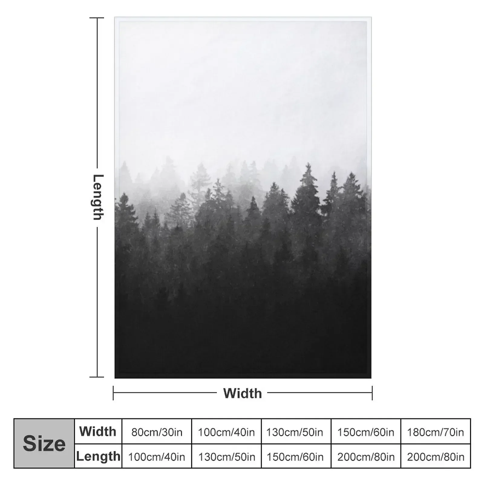 A Wilderness Somewhere Throw Blanket couch cozy soft plush fuzzy picnic outdoor blanket