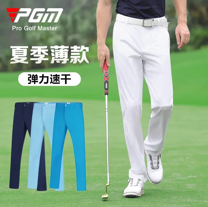 PGM Authentic Golf Pants Men Waterproof Trousers Soft Breathable Golf Clothing Summer Sizes Xxs-xxxl