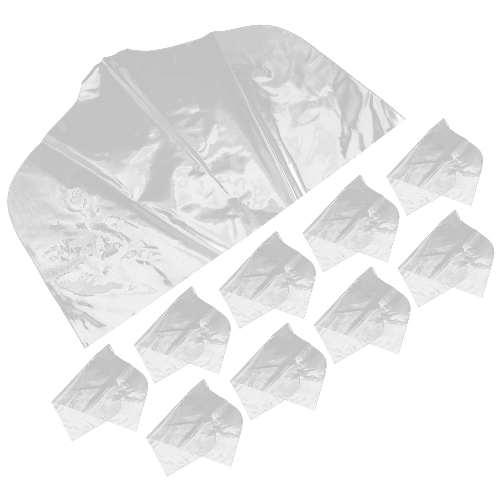 

10pcs Clothes Dust Cover Clear Pvc Garment Covers For Hanging Home Wardrobe Storage Shoulder Covers Travel Suit Clothing