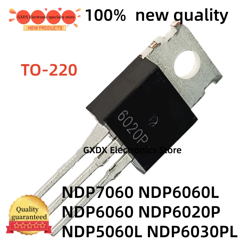 10-20-30 unidades/lote, 100% calidad, tubo MOS NDP5060L NDP6060 NDP6060L NDP6030PL NDP6020P NDP7060 TO-220 en stock