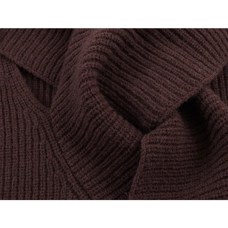 티달리프 니트 풀오버 여성 스웨터 2026년 봄 신상 패션 스카프 칼라 따뜻한 니트 블라우스 여성 시크 젊은 스웨터 탑