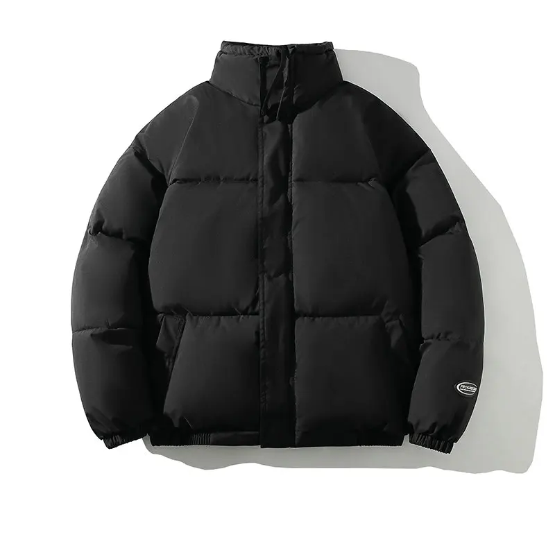 Chaquetas de invierno para hombre y mujer, Parkas gruesas, cálidas, informales, de gran tamaño, cuello levantado, abrigos Harajuku, ropa de calle