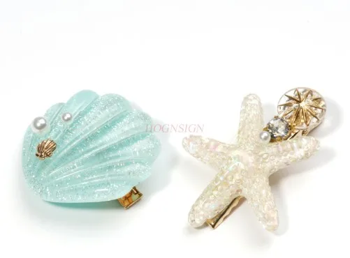 Clip de pellizco fresco estilo océano ~ clip de pico de pato accesorio para el cabello con clip de borde