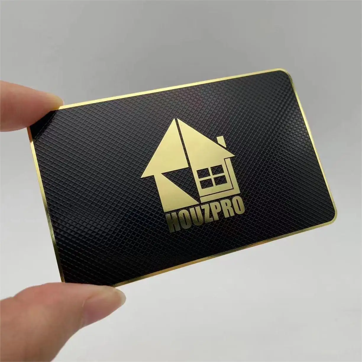 

0.5mm Shiny Gold Metal Business Cards