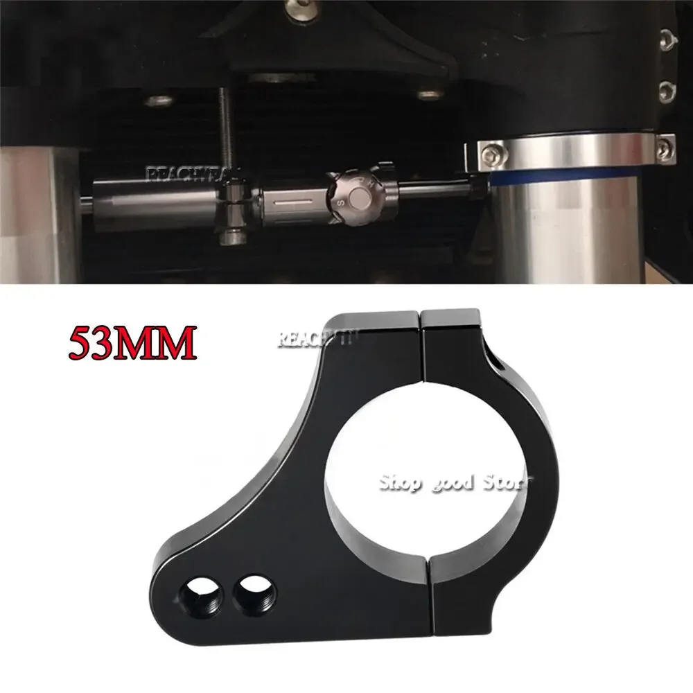 

5M Universal CNC Alloy Motorcycle Steering Damper Fork Clamp Bracket Black