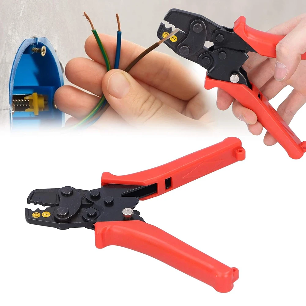 HS-1MA/2MA/6MA Japanese Style Precision Crimping Pliers High Carbon Steel Wire Tools UT OT Plug-in Terminal Cold Crimping Pliers