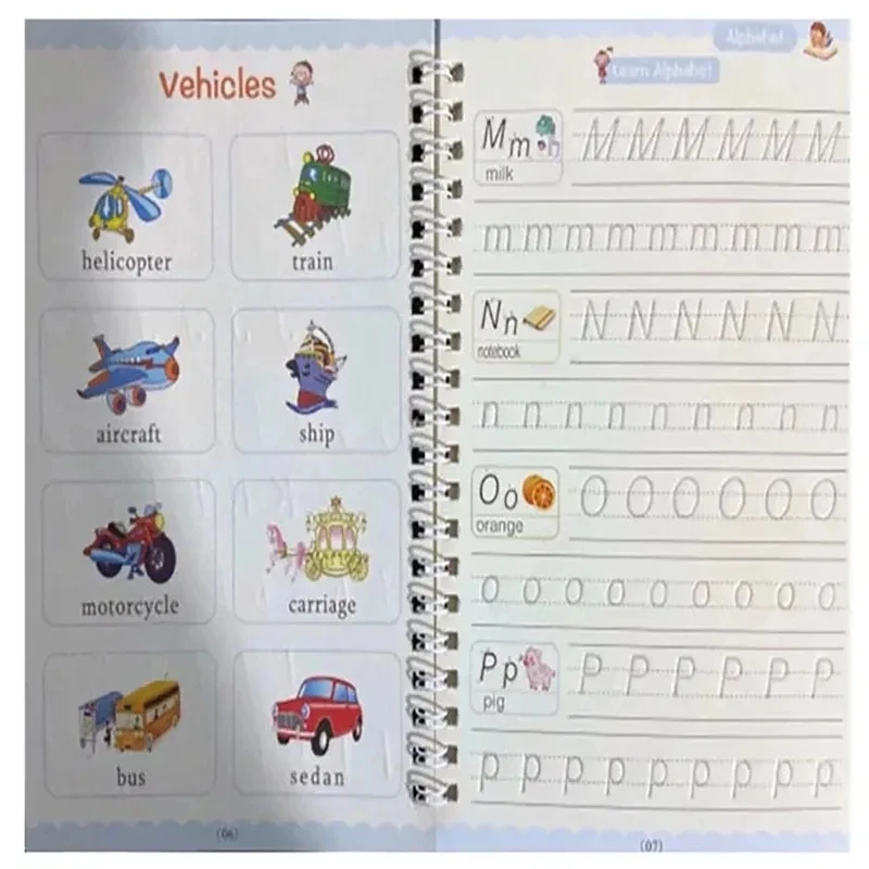 Imagem -04 - Afundou-magic Copy Book Pen para Caligrafia Copybook Infantil Escrita Infantil Limpeza Gratuita Livros