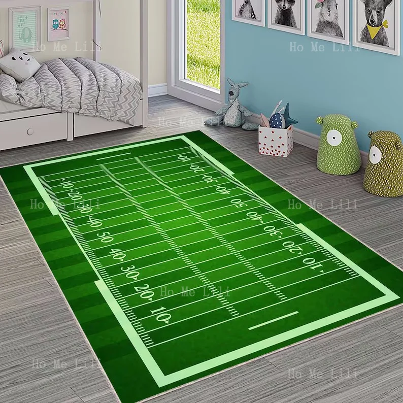 American Football Field Carpet Children's Room Decoration Office Footcloth Make Your More Sophisticated