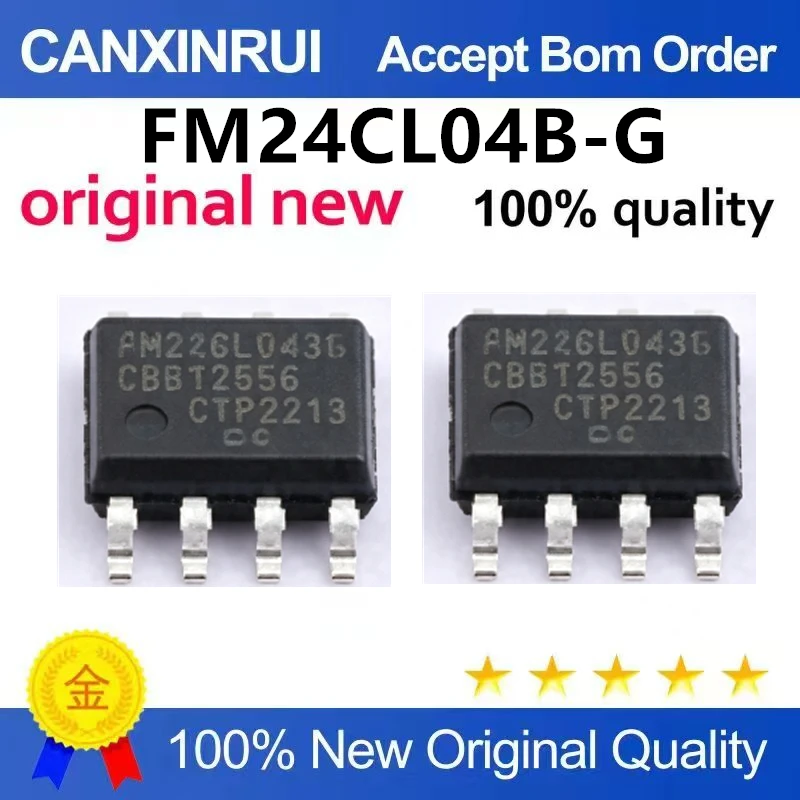 (5pcs-100pcs)New original FM24CL04B-G package SOP-8 ferroelectric memory IC chip FM24CL04 integrated circuit