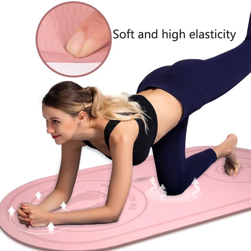 

8mm Home Jump Rope Yoga Mat Mute Shock Absorption Thicken Rope Skipping High Elasticity Fitness Pad Indoor Gym Sport Exercise