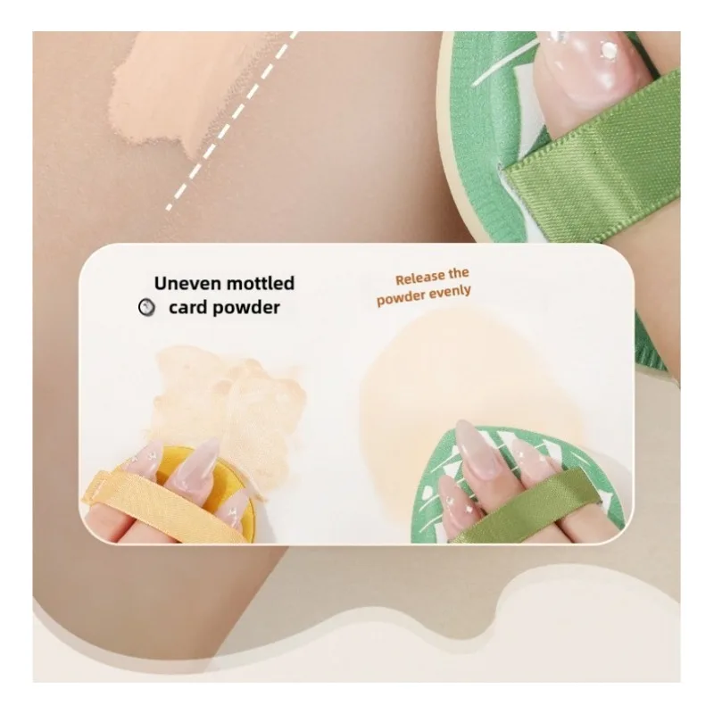 2 szt. Duże, miękkie gąbeczki do makijażu z bawełny, do stosowania na sucho i na mokro, do podkładu, korektora, poduszki powietrznej, bezpieczne dla skóry, grube gąbki do twarzy.