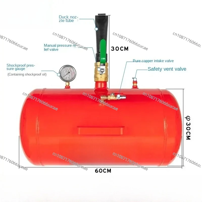 

New Upgrade Tire Vacuum Tire Burst Impactor Big Car High Pressure Burst Sealing Device Inflator Tank Thickened Fast Pump