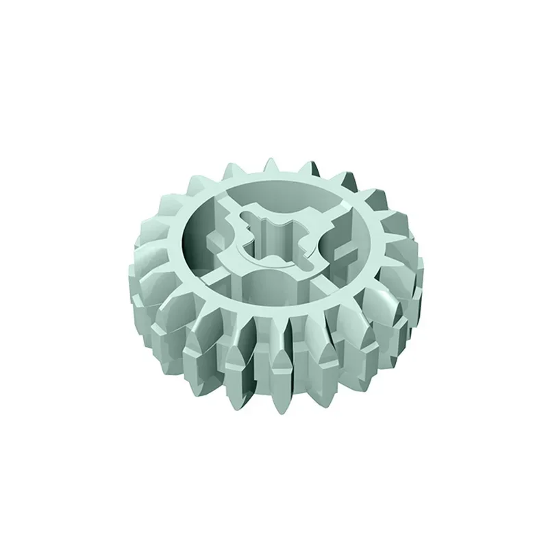 고브릭스 1개 MOC 기어 20T 이중 베벨 18575 18575 모델 빌딩 블록 부품 호환 어린이 조립 장난감 선물