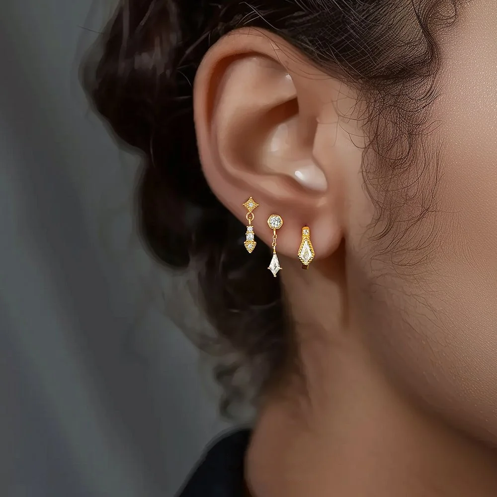 

Elessa Изящные серьги-гвоздики с фианитами, классические свадебные серьги-гвоздики с блестящими фианитами, свадебные серьги-гвоздики, подарок для подружки невесты, подарок для неё