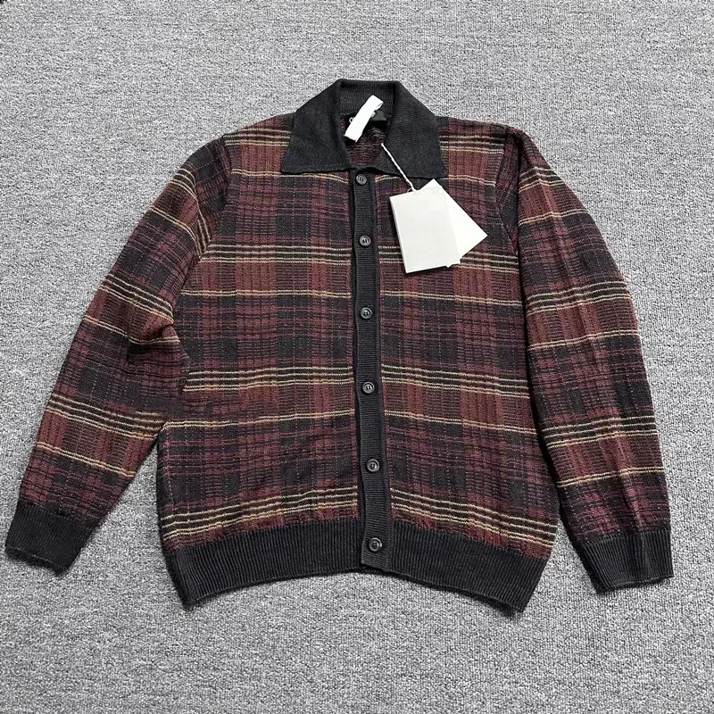 2024aw Our Legacy Eveing Polo Hemp Plaid Knitted Sweater Men's Jacket Women's Windbreaker Women's Polo Shirts